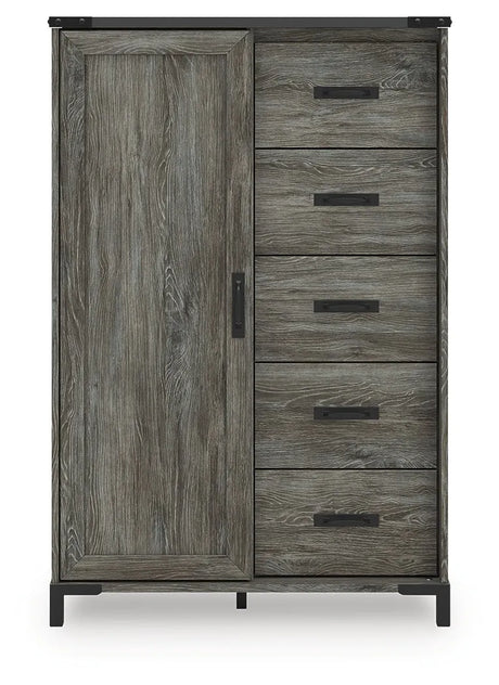 Frandern Gray Dressing Chest by Ashley at Eve Furniture