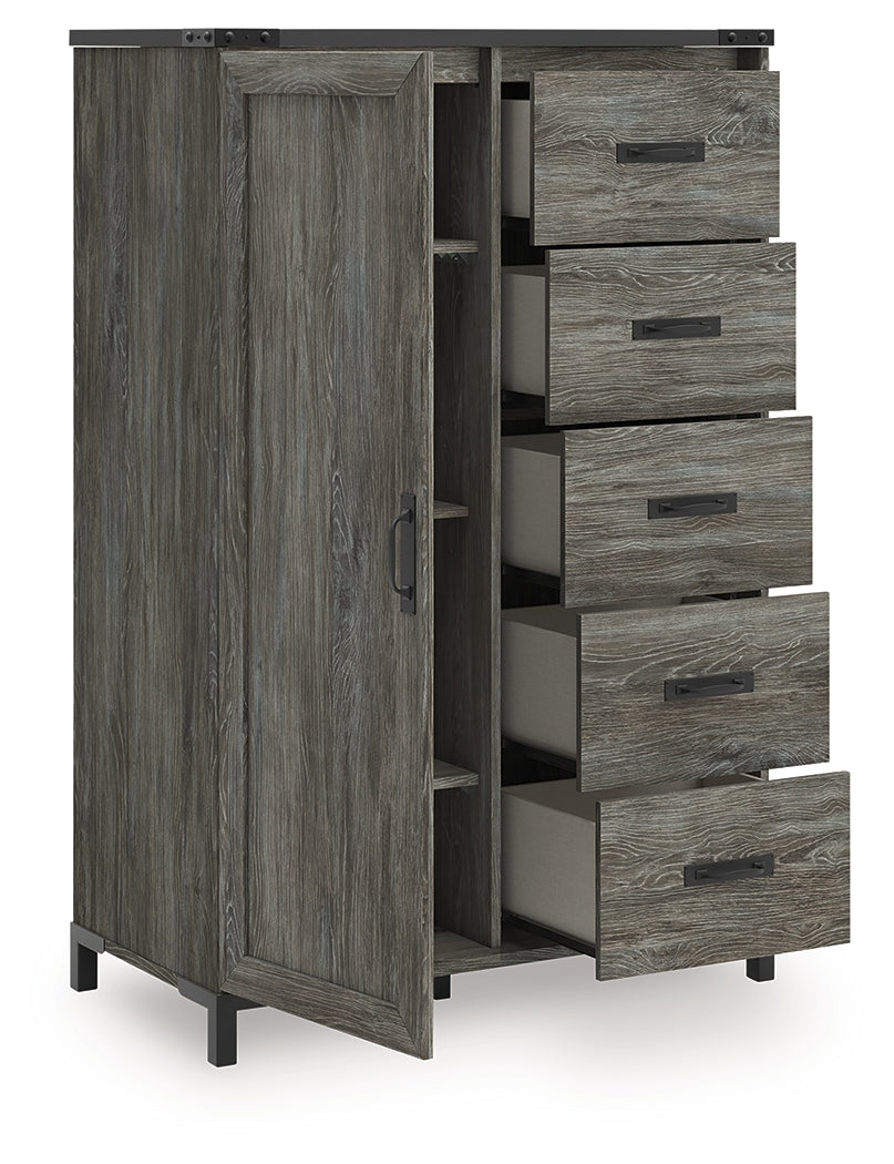 Frandern Gray Dressing Chest by Ashley at Eve Furniture