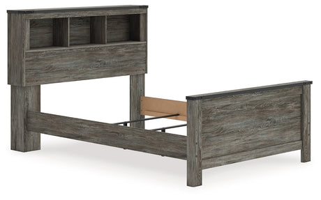 Frandern Gray Full Bookcase Panel Bed by Ashley at Eve Furniture