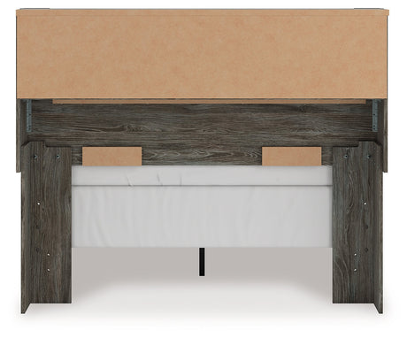 Frandern Gray Full Bookcase Panel Bed by Ashley at Eve Furniture
