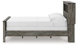 Frandern Gray Full Bookcase Panel Bed by Ashley at Eve Furniture