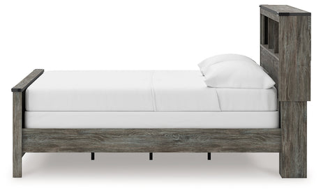 Frandern Gray Full Bookcase Panel Bed by Ashley at Eve Furniture