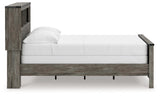 Frandern Gray Full Bookcase Panel Bed by Ashley at Eve Furniture