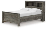 Frandern Gray Full Bookcase Storage Platform Bed with 2 Drawers by Ashley at Eve Furniture