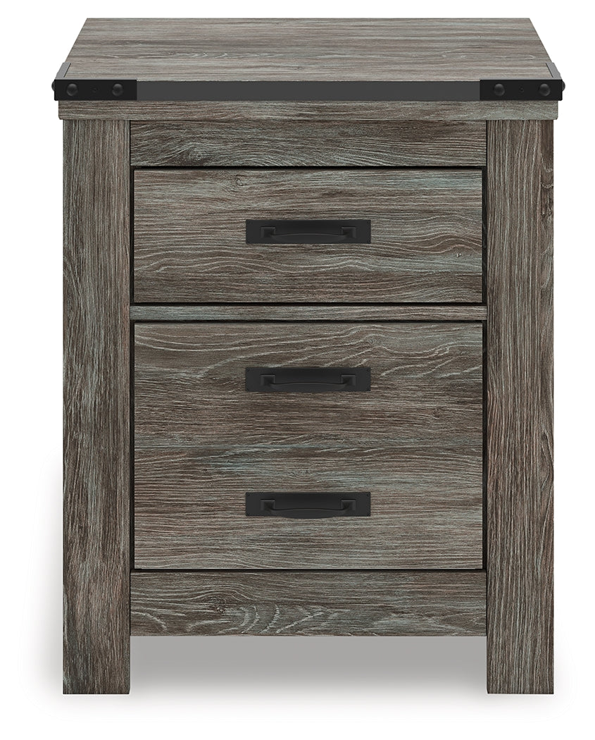 Frandern Gray Nightstand by Ashley at Eve Furniture