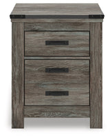 Frandern Gray Nightstand by Ashley at Eve Furniture