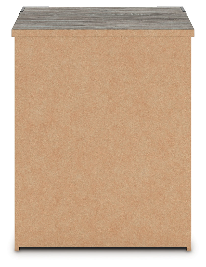 Frandern Gray Nightstand by Ashley at Eve Furniture