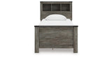 Frandern Gray Twin Bookcase Storage Platform Bed with 2 Drawers by Ashley at Eve Furniture