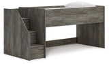 Frandern Gray Twin Loft Bed by Ashley at Eve Furniture
