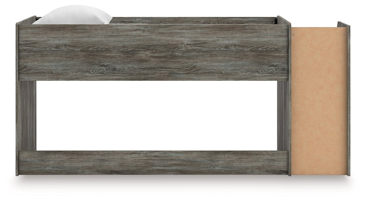 Frandern Gray Twin Loft Bed by Ashley at Eve Furniture