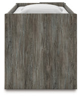 Frandern Gray Twin Loft Bed with Bookcase Storage by Ashley at Eve Furniture