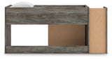 Frandern Gray Twin Loft Bed with Drawer Storage by Ashley at Eve Furniture