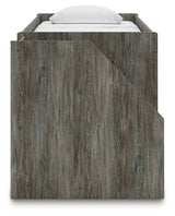 Frandern Gray Twin Loft Bed with Drawer Storage by Ashley at Eve Furniture