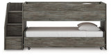 Frandern Gray Twin over Twin Loft Bed by Ashley at Eve Furniture