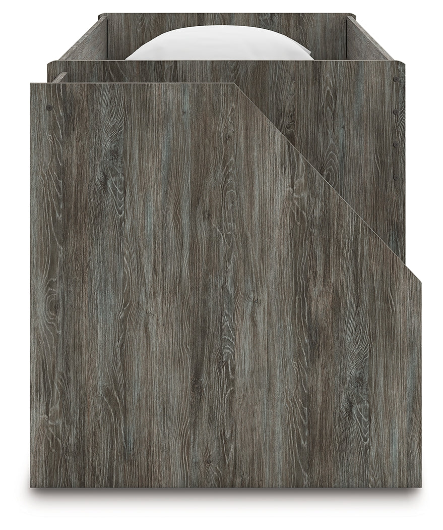 Frandern Gray Twin over Twin Loft Bed by Ashley at Eve Furniture