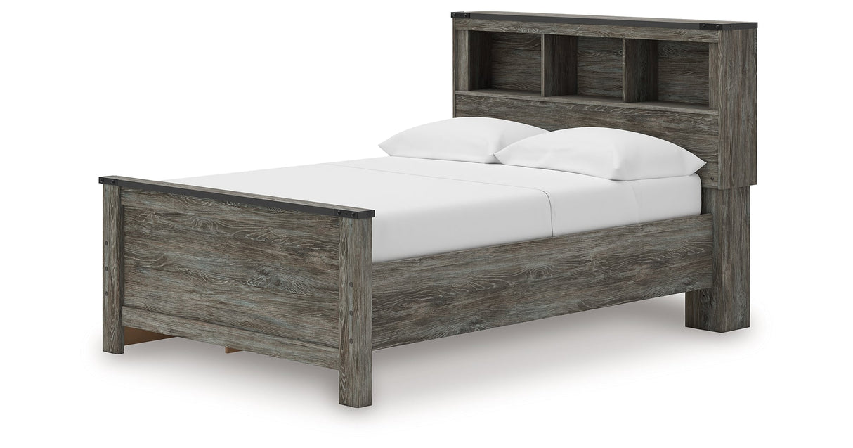 Frandern Gray Youth Bookcase Storage Platform Bedroom Set with 2 Drawers by Ashley at Eve Furniture