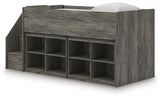 Frandern Twin Loft Bed with Bookcase Storage by Ashley at Eve Furniture