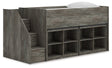 Frandern Twin Loft Bed with Bookcase Storage by Ashley at Eve Furniture