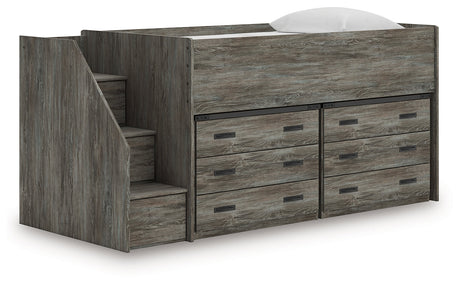 Frandern Twin Loft Bed with Drawer Storage by Ashley at Eve Furniture