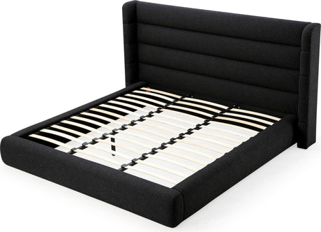 Frank Ember California King Upholstered Wingback Platform Bed by Modus Furniture at Eve Furniture
