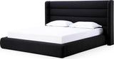 Frank Ember Queen Upholstered Wingback Platform Bed by Modus Furniture at Eve Furniture