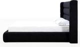Frank Ember Queen Upholstered Wingback Platform Bed by Modus Furniture at Eve Furniture