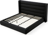 Frank Ember Queen Upholstered Wingback Platform Bed by Modus Furniture at Eve Furniture