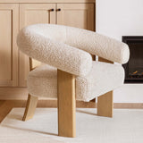 Frankie Chair, Cream by Dovetail at Eve Furniture