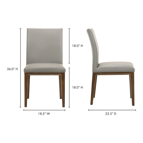 Frankie Grey Dining Chair (Set of 2) by MOES at Eve Furniture