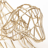 Frankie II Gold Wire Framed Dog Shaped Decor by Mercana at Eve Furniture