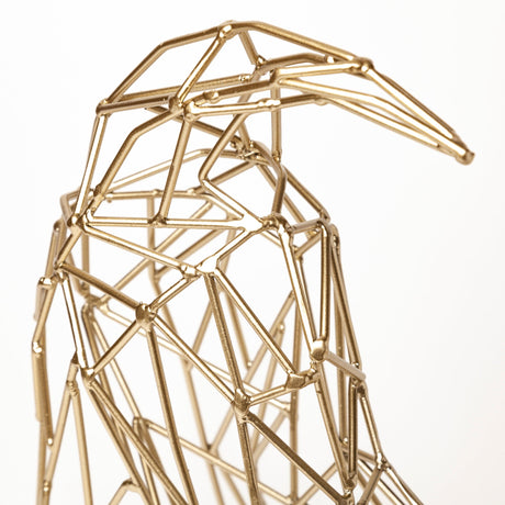Frankie II Gold Wire Framed Dog Shaped Decor by Mercana at Eve Furniture