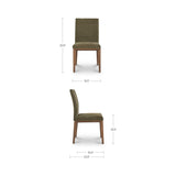 Frankie Olive Dining Chair (Set of 2) by Moe's Home at Eve Furniture
