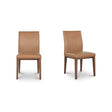 Frankie Tan Leather Dining Chair (Set of 2) by Moe's Home at Eve Furniture