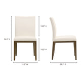 Frankie White Dining Chair (Set of 2) by MOES at Eve Furniture