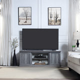 Franklin 60" TV Stand in Grey by Manhattan Comfort at Eve Furniture