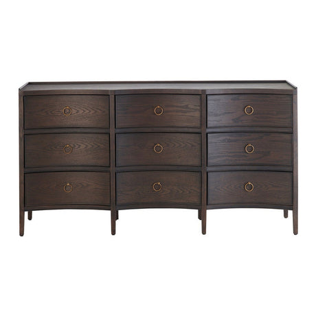 Franklin Brown Nine-Drawer Dresser by Crestview at Eve Furniture