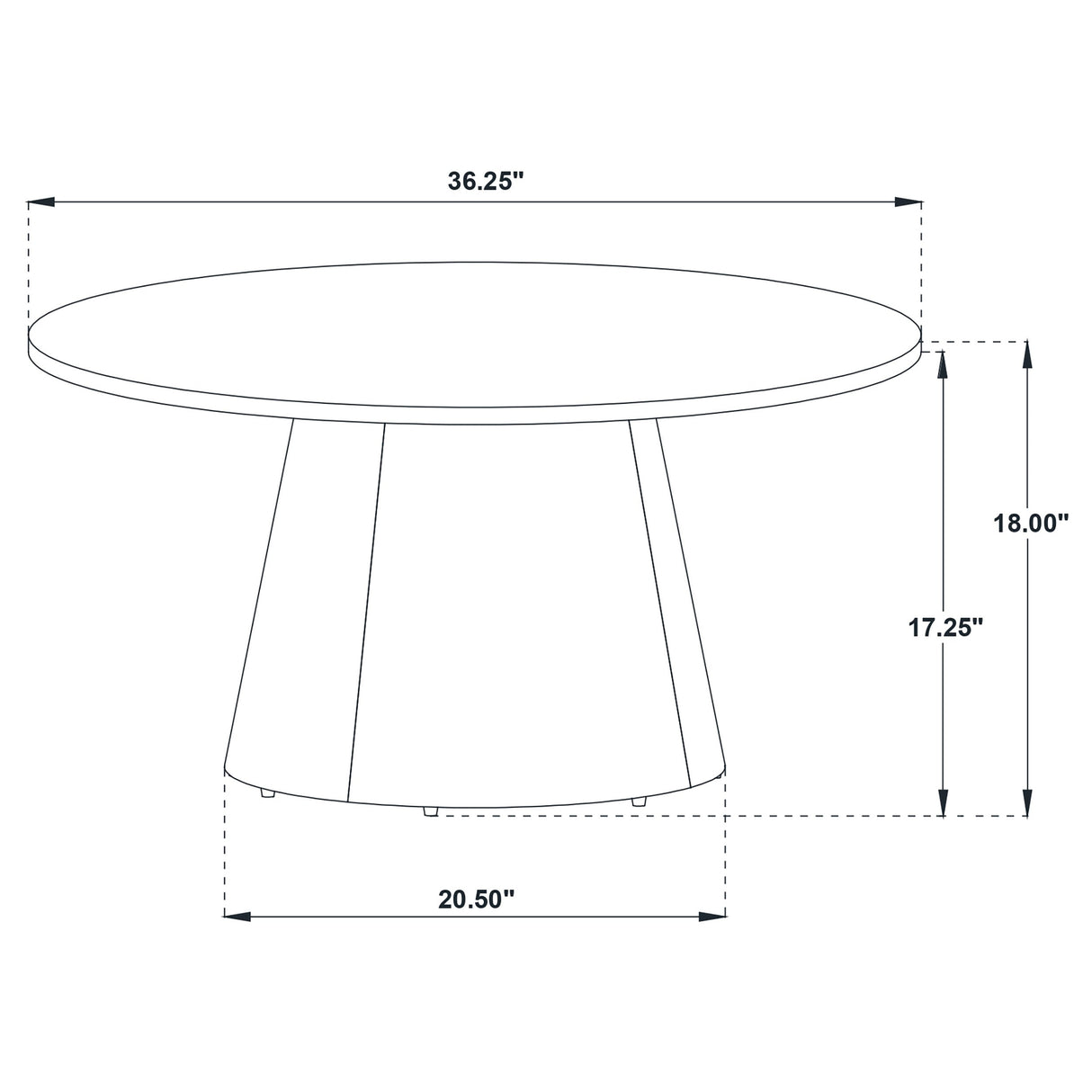 Franklin Dark Brown 3-piece Round Pedestal Coffee Table Set by Coaster at Eve Furniture