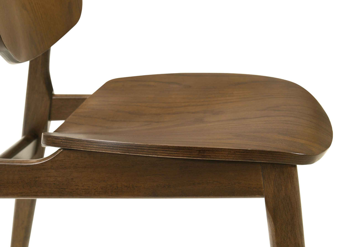 Franklin Dark Brown 5-piece 54-inch Round Dining Table Set by Coaster at Eve Furniture