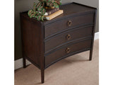 Franklin Dark Brown Three-Drawer Chest by Crestview at Eve Furniture
