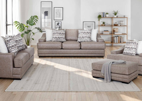 Franklin Duvall Greige Oversized Sofa & Loveseat by Happy Homes at Eve Furniture