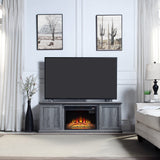 Franklin Fireplace in Grey by Manhattan Comfort at Eve Furniture