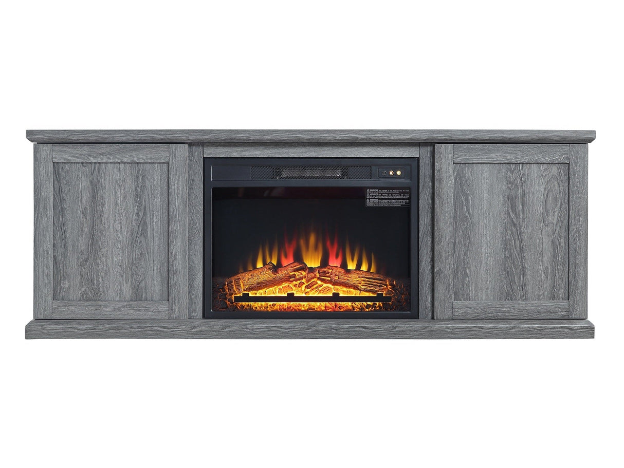 Franklin Fireplace in Grey by Manhattan Comfort at Eve Furniture