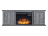 Franklin Fireplace in Grey by Manhattan Comfort at Eve Furniture