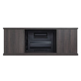 Franklin Fireplace in Heavy Brown by Manhattan Comfort at Eve Furniture