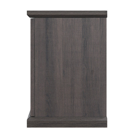 Franklin Fireplace in Heavy Brown by Manhattan Comfort at Eve Furniture