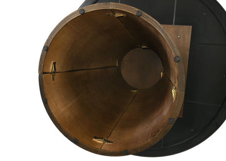 Franklin Grey/Dark Oak 5-piece Round Dining Table Set by Coaster at Eve Furniture