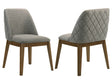 Franklin Grey/Dark Oak Upholstered Dining (Set of 2) by Coaster at Eve Furniture