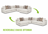 Franklin Jude Natural Oversized Reversible Sectional by Happy Homes at Eve Furniture