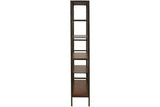 Frankwell Brown/Black Bookcase by Ashley at Eve Furniture