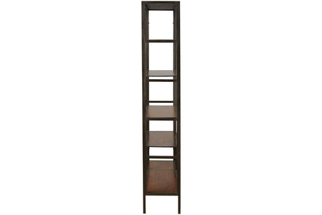 Frankwell Brown/Black Bookcase by Ashley at Eve Furniture